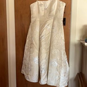 Tea length bridal dress